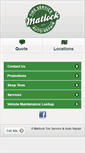 Mobile Screenshot of matlocktireservice.com