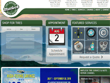 Tablet Screenshot of matlocktireservice.com